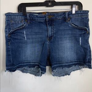 KUT FROM THE KLOTH KELLY SHORT JEAN SHORTS WOMENS 16